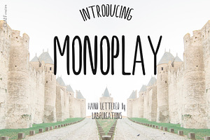 Monoplay. Sans Serif Font