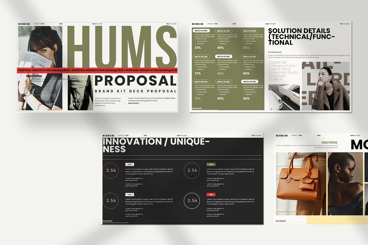 Brand Proposal Presentation Template, a Presentation Template by Aura Agency (Photo 3 of 7)