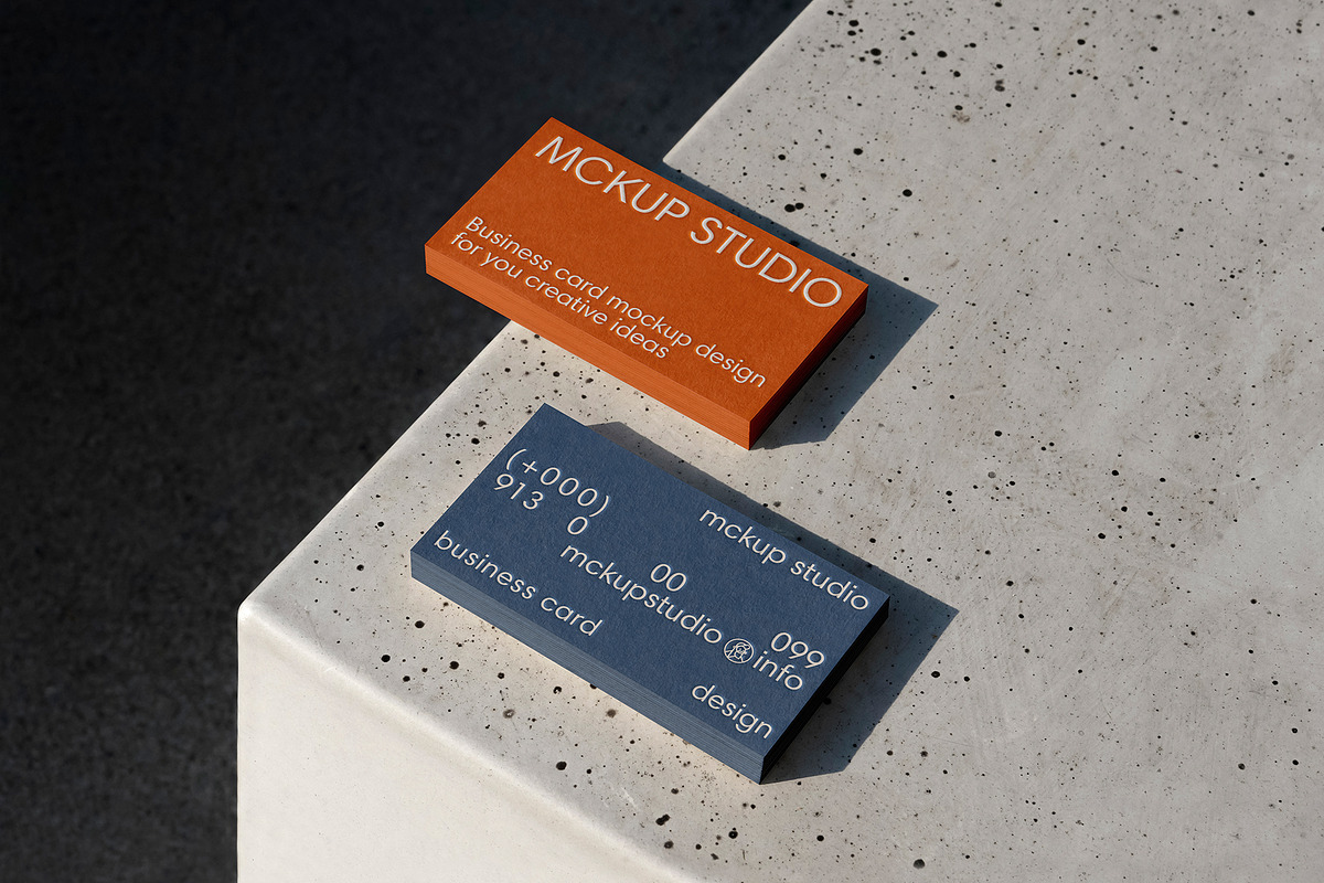 3 Business card mockup, an Advertising Mockup by eezo (Photo 4 of 10)