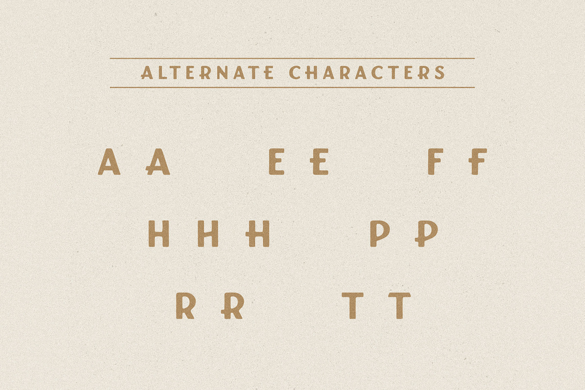 Gold Camp | Handmade Display Font, a Sans Serif Font by Daniel Neuman (Photo 3 of 8)
