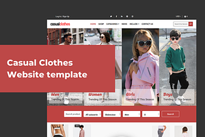 Casual Clothes Website Template