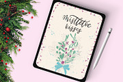 Mistletoe brush box for Procreate, a Brush Add-On by Gray Cat Graphics (Thumbnail 8 of 9)