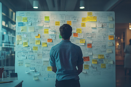 Brainstorming Session: Person lookin, a Background Photo by Pixeness