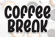 Coffee Break | Script Font, a Script Font by Scratchones (Thumbnail 1 of 8)