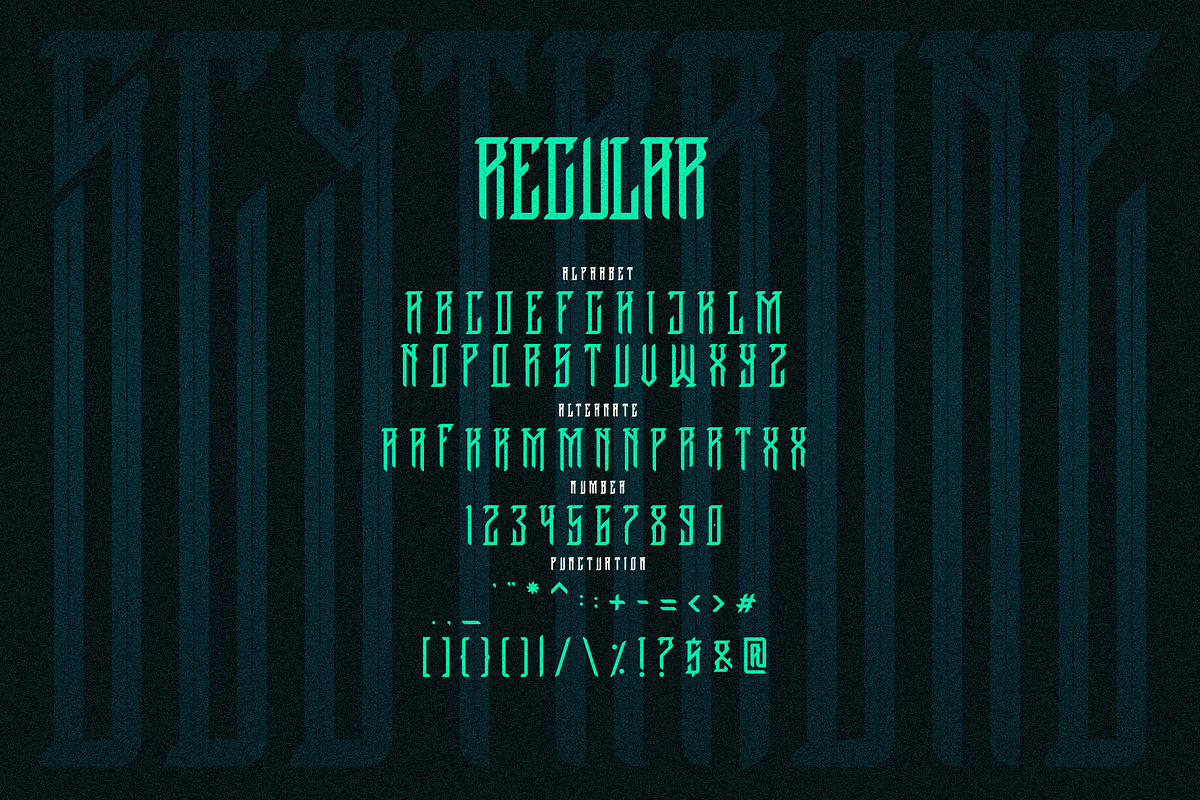 GRVS Scythrone Font, a Font by GRVS Studio (Photo 2 of 5)