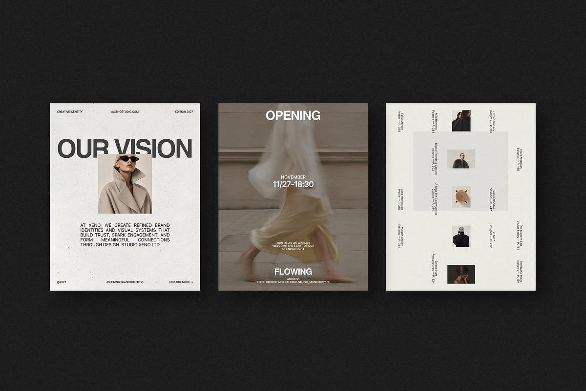 XENO | Instagram Post & Story (III), a Social Media Template by The Aesthetic Studio (Photo 5 of 10)