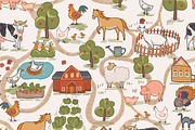 Farm Animals, a Pattern Graphic by GooseFrol (Thumbnail 3 of 7)
