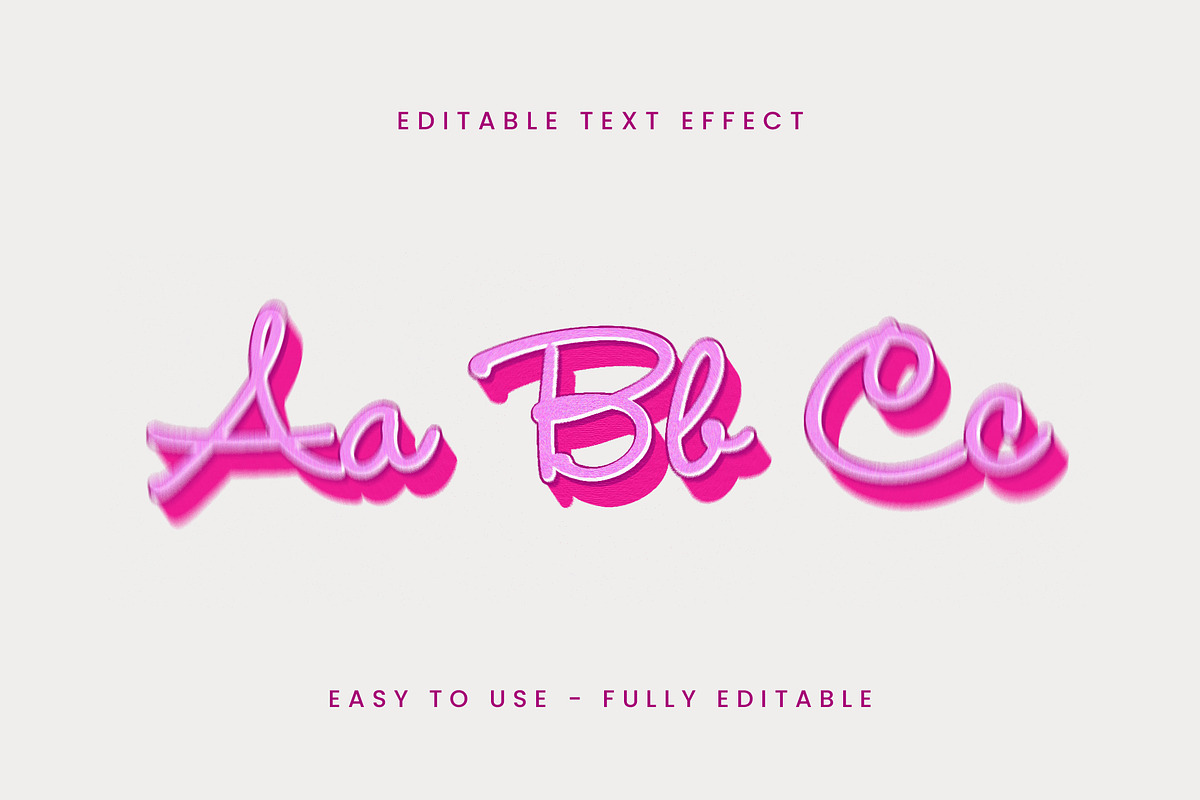 Glossy Script Shadow Text Effect preview 3