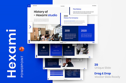 Hexami – Business PowerPoint Templat, a Presentation Template by Dens Creative Studio