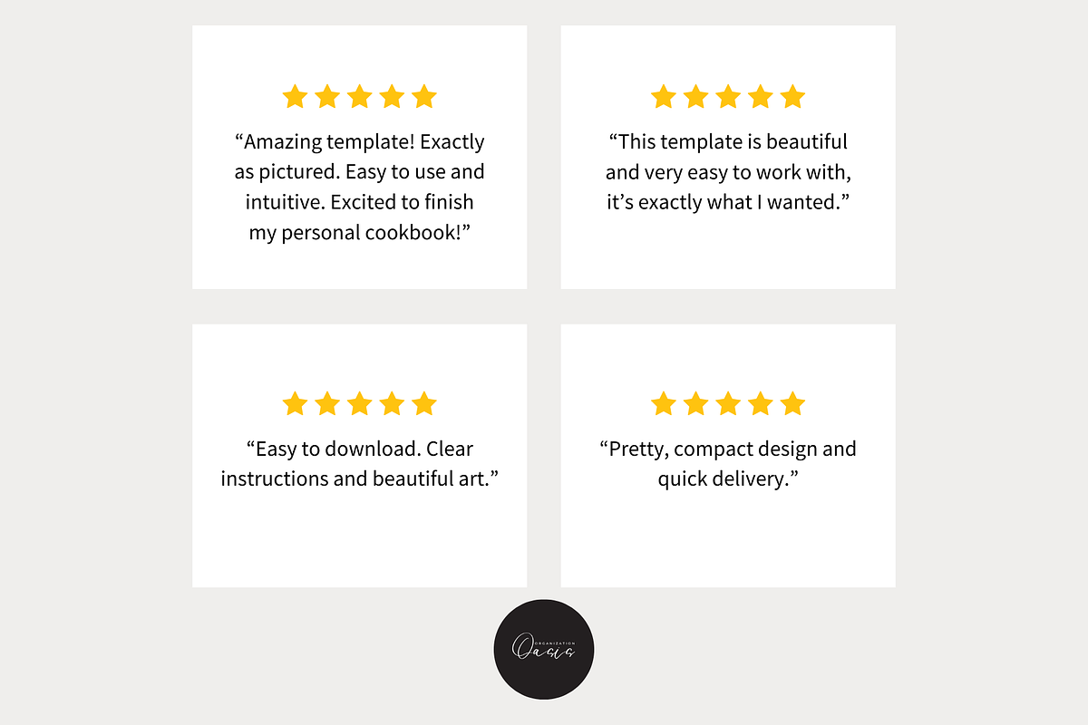 Cookbook Template CANVA, a Templates & Theme by OrganizationOasisRo (Photo 10 of 10)