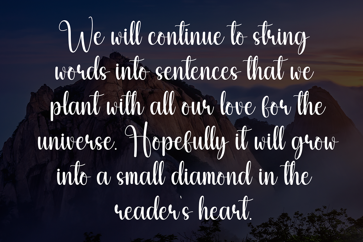 Hello Lovegirl | Script Font, a Handwritten Font by Scratchones (Photo 6 of 9)