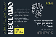 Reclamo - 18 San Serif Font, a Font by AuthenType (Thumbnail 2 of 15)