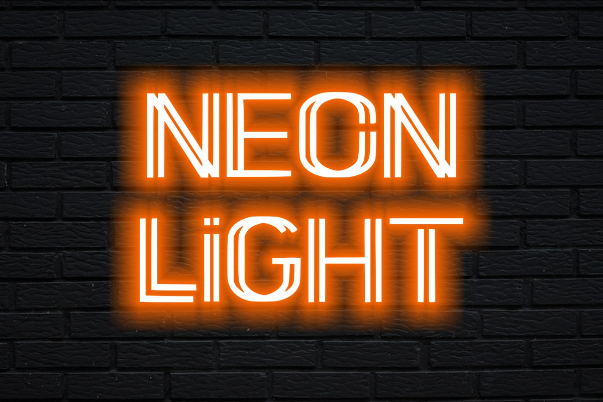 SUPER GLOW NEON LIGHT FONT, a Blackletter Font by Fourteen Letter (Photo 3 of 10)