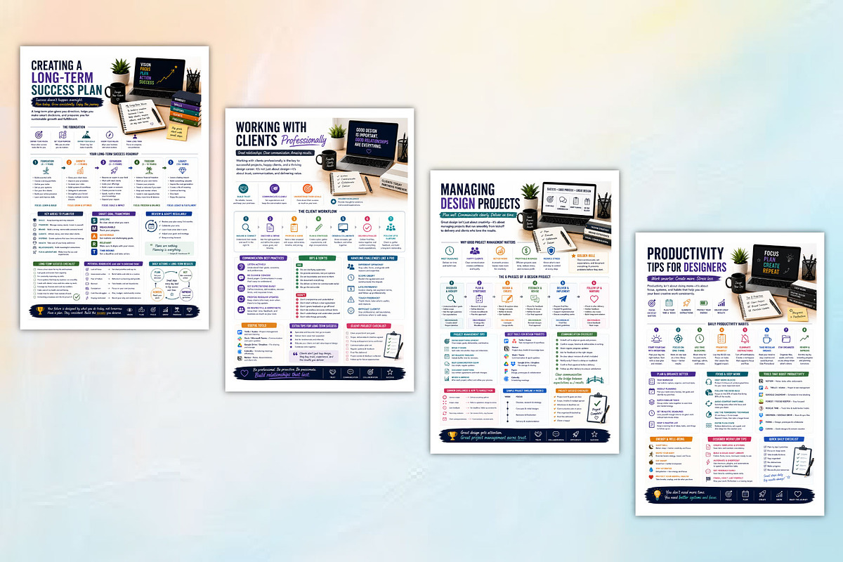 Creative Designer’s Success Guide, a Stationery Template by Designmela01 (Photo 3 of 4)