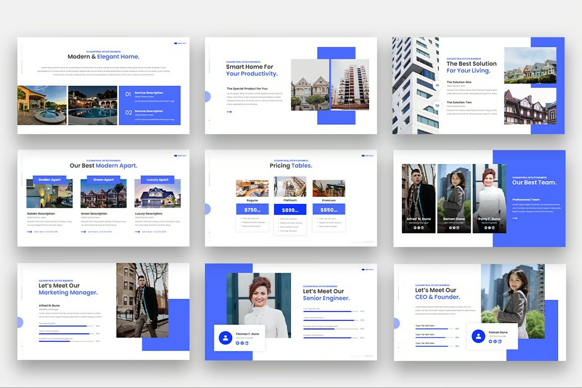Real Estate Powerpoint Templates, a Presentation Template by Fit-tee (Photo 3 of 6)