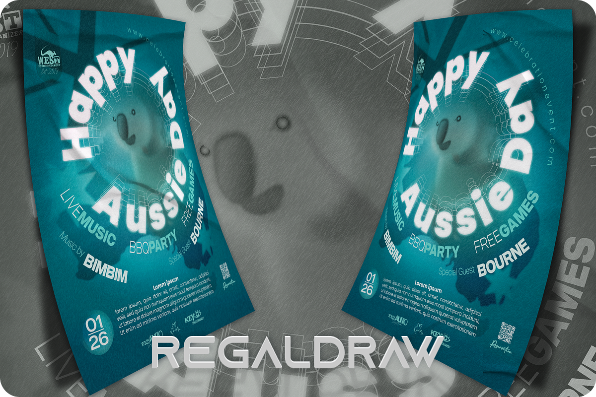 Australia Day Flyer, a Flyer Template by regalDRAW (Photo 3 of 4)