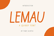 Lemau - Quirky Font, a Handwritten Font by Fikry Alfatih (Thumbnail 1 of 5)