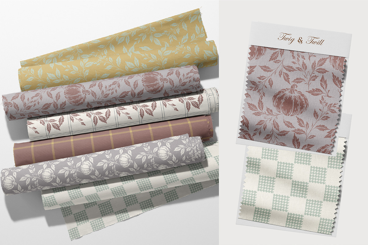 Twig & Twill-Mellow Autumn, a Pattern Graphic by InaCorart (Photo 10 of 13)