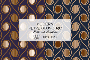 Modern Retro Geometric Pattern