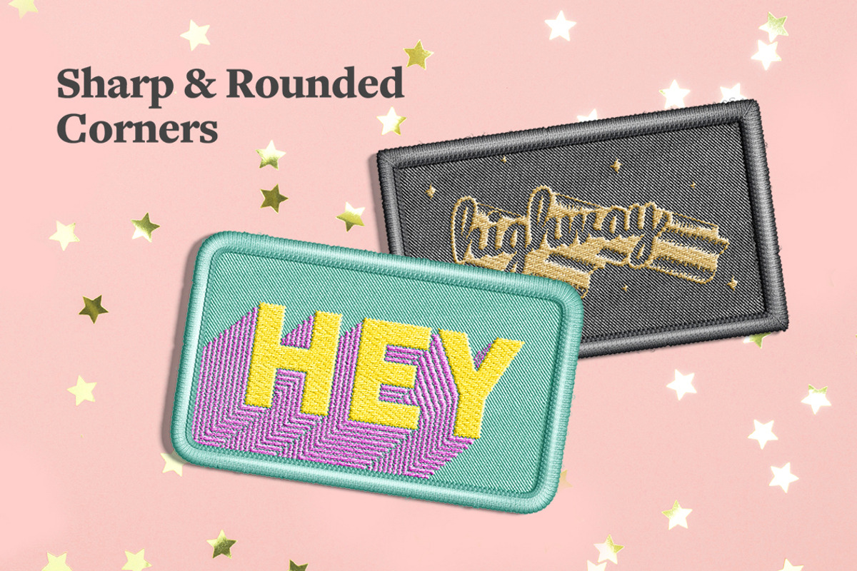 Embroidery Effect Patch Mockups Set, a Merchandise Mockup by rebrandy (Photo 8 of 13)