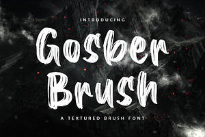 Gosber Brush Font