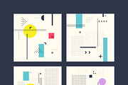 Set of geometric backgrounds, a Texture Illustration by alekseiderin (Thumbnail 7 of 7)