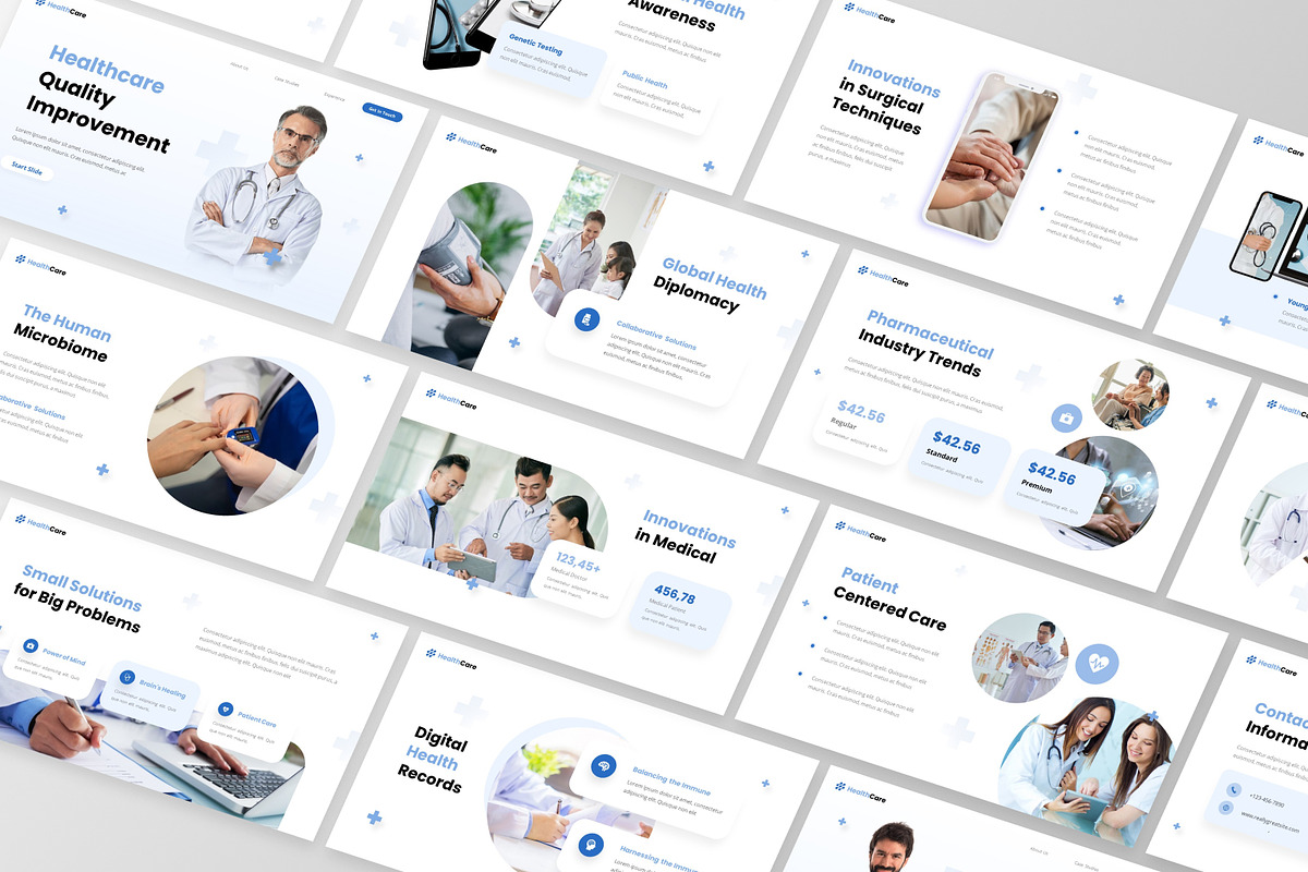 HealthCare - Medical PowerPoint, a Presentation Template by GraphauseProject (Photo 5 of 6)