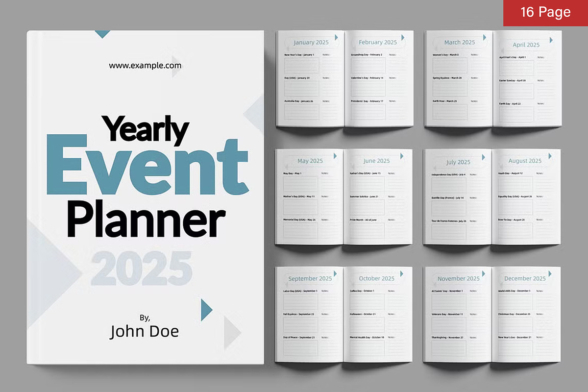 Planner Template Bundle, a Stationery Template by ContestDesign (Photo 6 of 39)