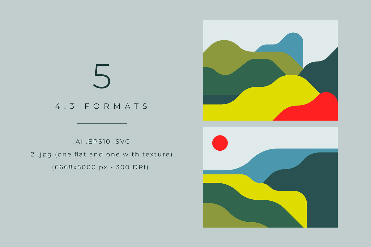 Colorful Landscapes, a Background Graphic by Léo Alexandre (Photo 5 of 12)