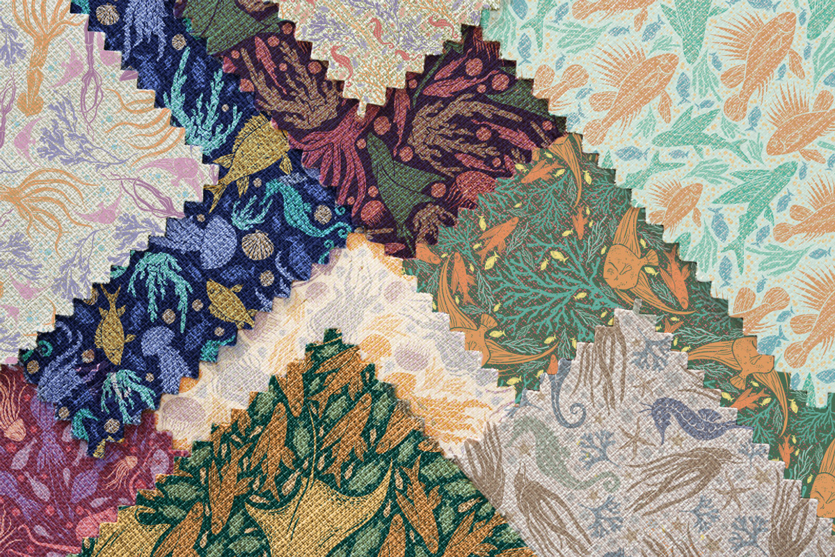 Inhabitants of the sea patterns, a Pattern Graphic by Piñata (Photo 12 of 14)
