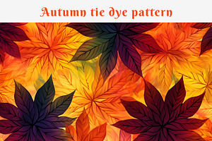 Autumn Tie Dye Pattern