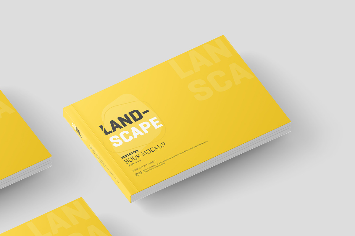 Landscape Softcover Book Mockup, a Mockup by Toasin Studio (Photo 7 of 17)