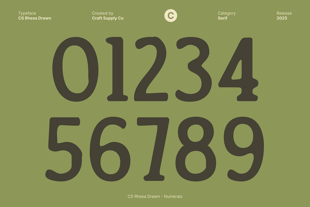 CS Rhesa Drawn, a Serif Font by Craft Supply Co. (Photo 5 of 8)
