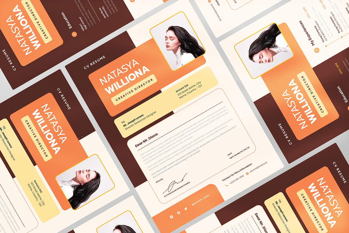 Bereta Creative Director CV Resume, a Resume Template by Annora Studio (Photo 3 of 5)