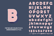 Baku - OTF color font, a Sans Serif Font by Pixnugget (Thumbnail 4 of 9)