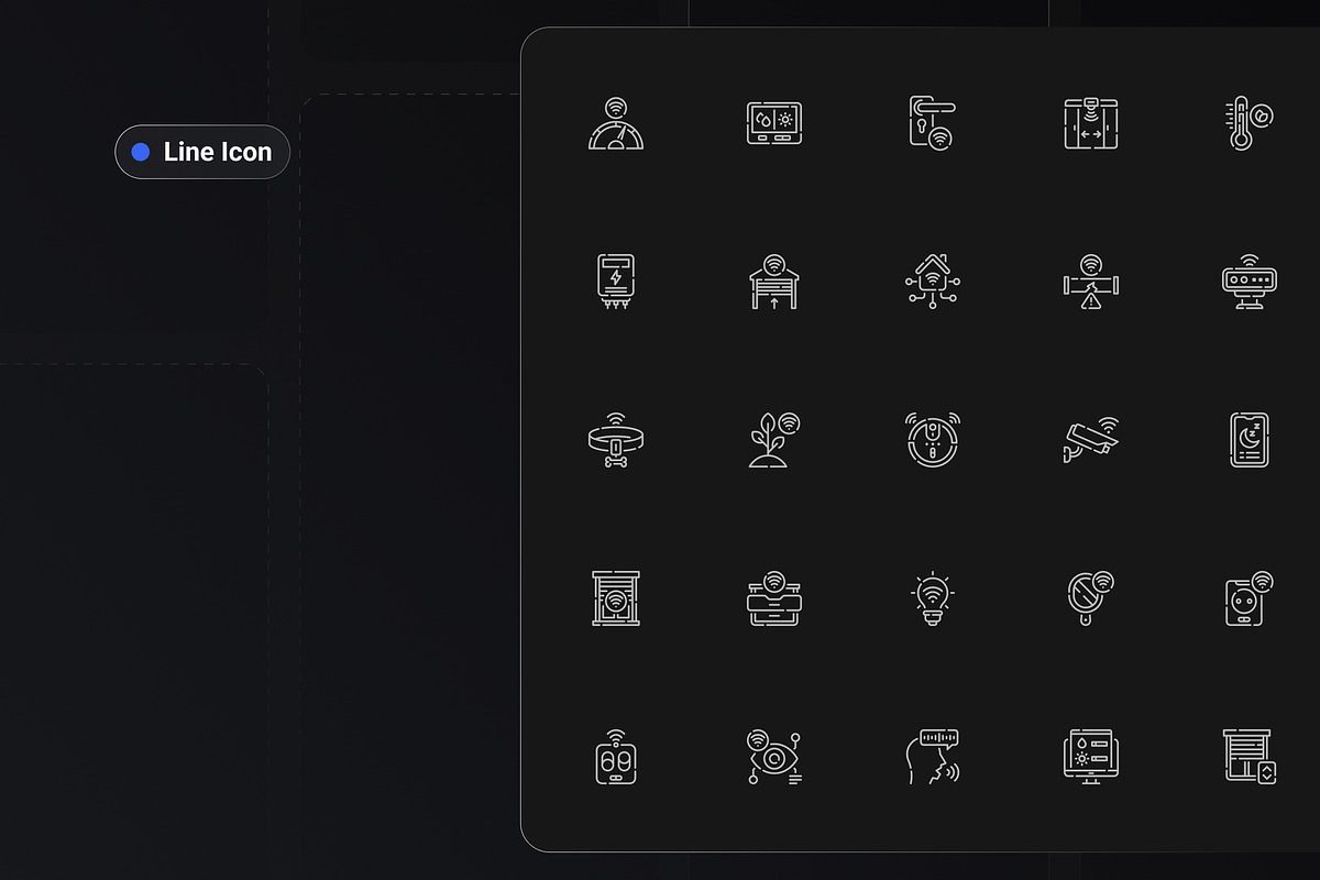 Modern Smart Home Icon Set, an Icon by Yasa Design Studio (Photo 4 of 4)