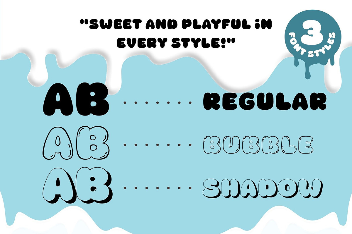 Fox Milky: 3 Font Styles, a Symbol Font by Fox7 By Rattana (Photo 2 of 12)