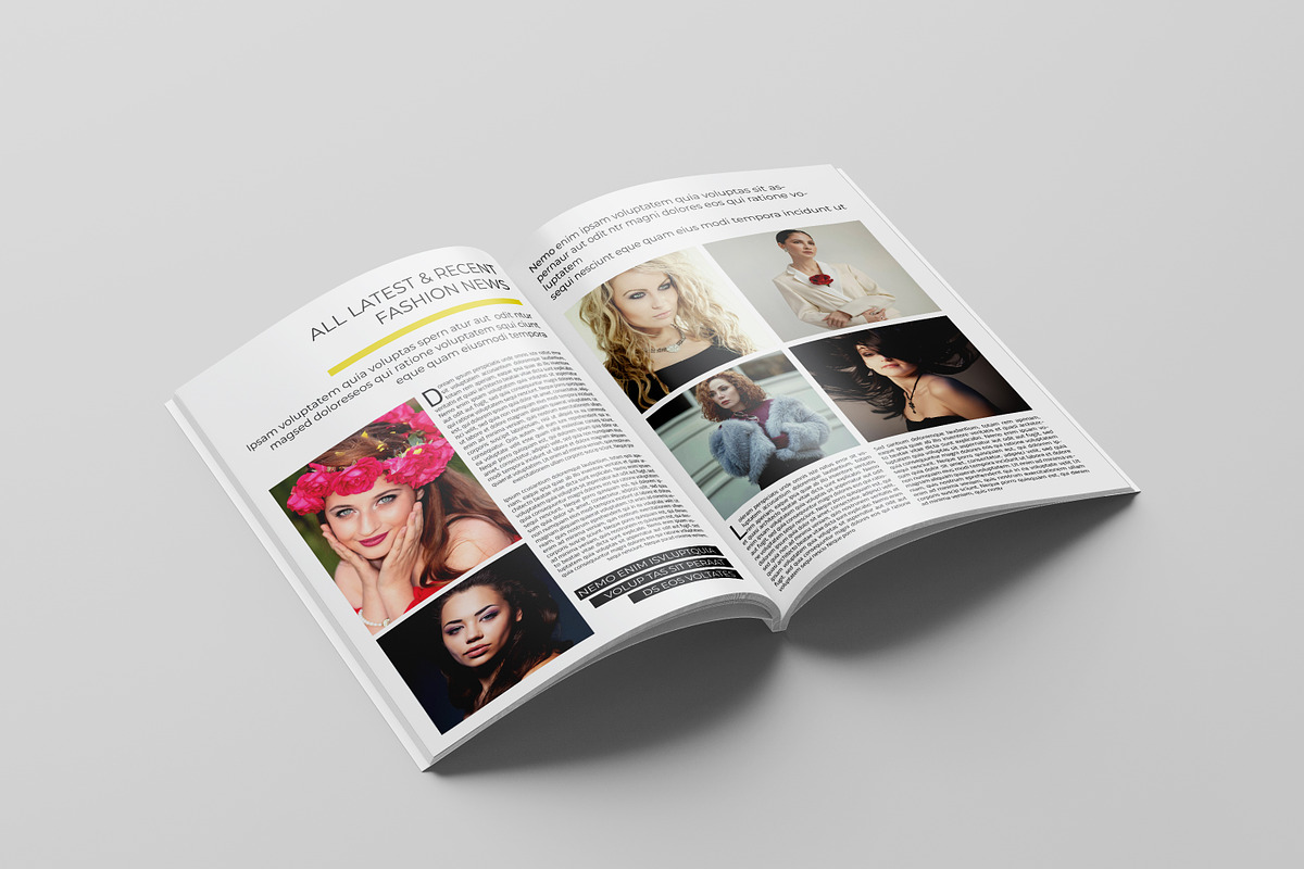 Minimal Fashion Magazine Template, a Magazine Template by retrographix (Photo 5 of 17)