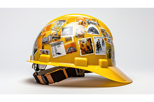 protection yellow hardhat white, an Industrial Photo by pikepicture