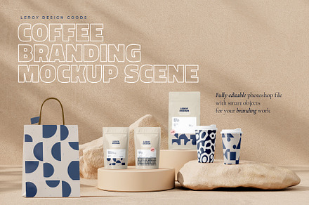 Coffee Branding Mockup Scene 1