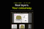 Hat Template - Pinch Hat, a Hat Mockup by Template Haven (Thumbnail 4 of 12)