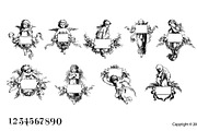 French Angels Vector Set, a Graphic by Elaine Leon (Thumbnail 4 of 4)