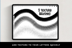 Procreate Block Lettering Brushset