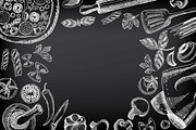 Food doodles 40 elements, a Food Illustration by BarcelonaShop (Thumbnail 3 of 3)