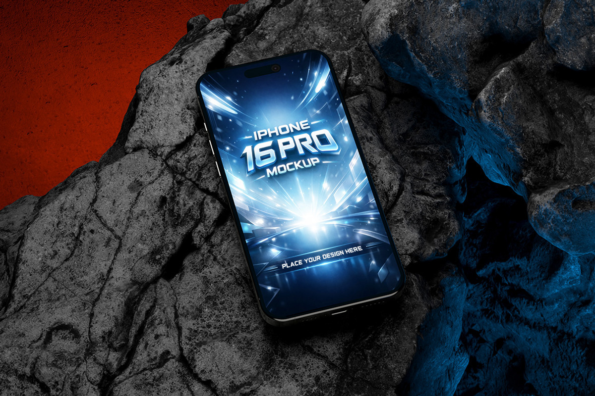 High Quality iPhone 16 Pro Mockup, an iPhone Mockup by Alhaytar (Photo 3 of 4)