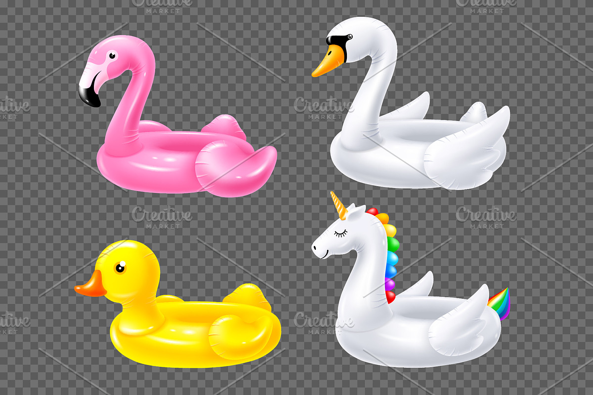 Set of floats for summer leisure, an Object Illustration by Vector beauty (Photo 2 of 3)