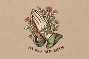 Let your faith bloom, a Person Illustration by Vectorlina (Thumbnail 1 of 4)