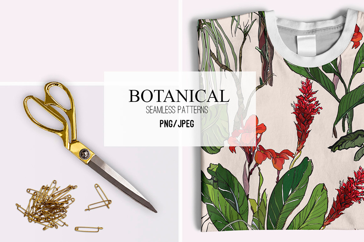Botanical. Seamless Patterns, a Pattern Graphic by Irina Dolgikh (Photo 5 of 8)