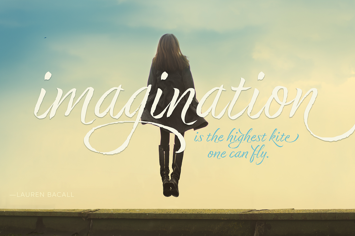 Dream Big Script Typeface preview 2