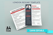London Resume Canva Editable PDF, a Resume Template by Snapybiz (Thumbnail 2 of 10)